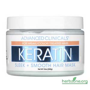 Advanced Clinicals Keratin Sleek + Smooth Hair Mask from iHerb