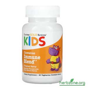 California Gold Nutrition Chewable Immune Blend For Children from iHerb