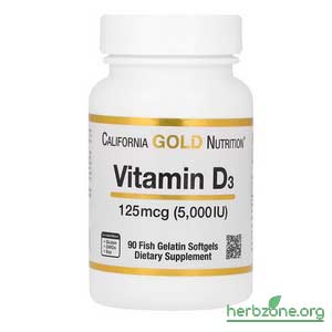 California Gold Nutrition Vitamin D3 125 mcg from iHerb