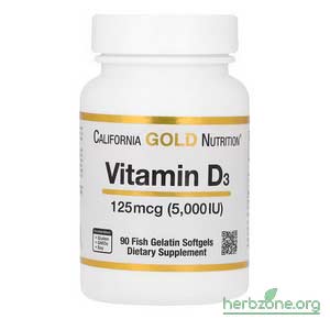 California Gold Nutrition Vitamin D3 5000 IU from iHerb