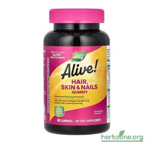 Nature's Way Alive Hair Skin Nails Gummies Strawberry from iHerb