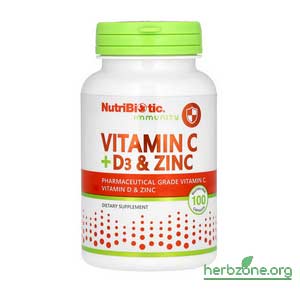 NutriBiotic Immunity Vitamin C D3 Zinc from iHerb