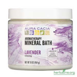 Aura Cacia Aromatherapy Mineral Bath Relaxing Lavenderfrom iHerb