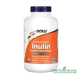 NOW Foods Certified Organic Inulin Prebiotic Pure Powder from iHerb