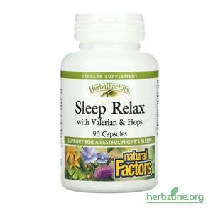 Natural Factors Sleep Relax with Valerian Hops from iHerb