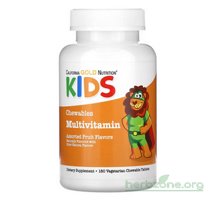 California Gold Nutrition, Chewable Multi-Vitamin